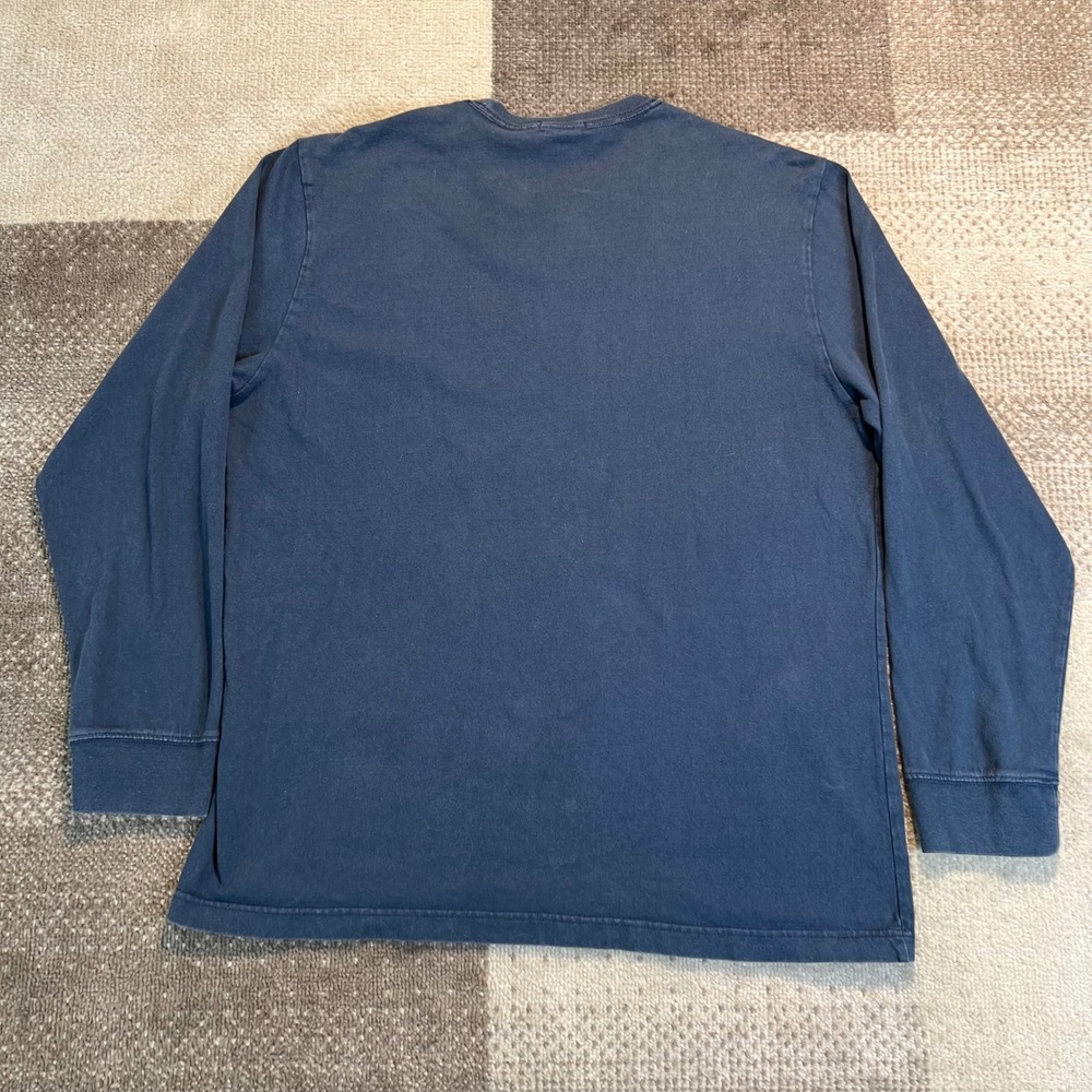 Y2K Old Navy Mens XL Long Sleeve T-Shirt Navy Blue 2005 Vintage - Picture 4 of 6